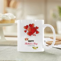 Ceramic Mug – 11 oz White Coffee Mug – Mother&#39;s Day Gift - HMD Hearts - £10.80 GBP