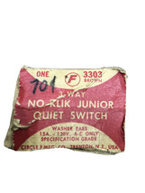 Vintage Electrical New Circle F Industries 3303 Brown NO-KLIK Quiet 3-Wa... - $9.00