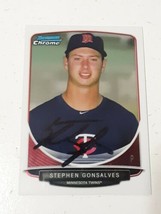 Stephen Gonsalves Minnesota Twins 2013 Bowman Chrome Autograph Card #BDPP49 READ - £3.88 GBP