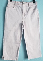 Gloria Vanderbilt Womens Cropped Jeans Size 4 Light Pink Amanda Capri Excellent  - £11.11 GBP