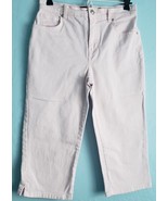 Gloria Vanderbilt Womens Cropped Jeans Size 4 Light Pink Amanda Capri Ex... - £11.09 GBP