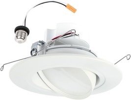 Halo Ra 6-Inch Recessed Led Trim Downlight With Adjustable, Ra56Ls9Fsd2W... - $41.96