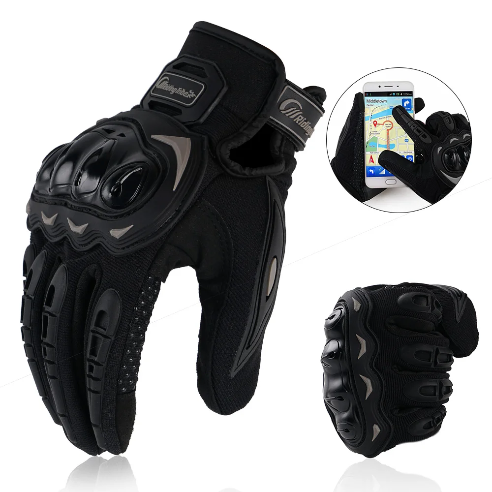 Glove Motorcycle Men Guantes Moto Gant Touch Screen Breathable Powered Motorbike - £18.25 GBP+