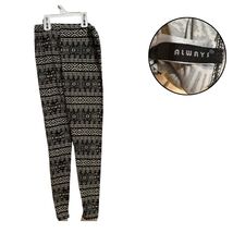 Always Women’s Small Black White Aztec Print Flare Leg Pajama Lounge Pants - $19.52 CAD