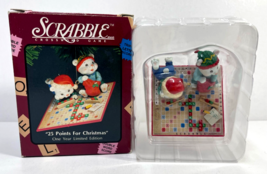 Scrabble Crossword Game 1993 Enesco Ornament - 25 Points For Christmas - 1yr Ed. - $24.99