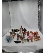 Farm and Zoo Animals Lot of 23 Plastic Rubber Toys PVC Lion Tiger Leopar... - £14.45 GBP