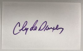 Clyde Drexler Signed Autographed 3x5 Index Card #4 - Basketball HOF - £15.97 GBP