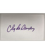 Clyde Drexler Signed Autographed 3x5 Index Card #4 - Basketball HOF - $27.34 CAD