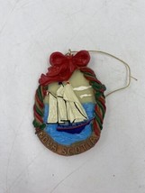 Nova Scotia Sail Boat Christmas  Ornament Resin - £5.77 GBP