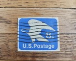 US Stamp &quot;US Postage&quot; Eagle 8c Used Blue Cutout - $0.94