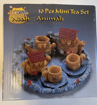 Noah And The Animals 10 Piece Mini Tea Set Ark Hand Crafted - $7.59