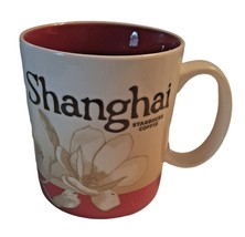 Starbucks Coffee Collector Series Mug Shanghai 16 oz 2008 Red Beige - £25.57 GBP