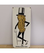 Vtg Mr PeanutHeavy Porcelain Metal Sign 1993 Advertising Ande Rooney Pla... - $697.11 MXN