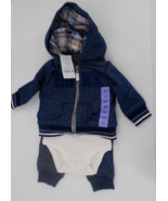 CARTER&#39;S 3PC SET JACKET TOP AND PANTS 3 MOS BABY &quot;HUNK&quot; &quot;MIGHTY CUTE M.V... - £15.65 GBP