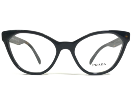 Prada Eyeglasses Frames VPR 02T 1AB-1O1 Black Brown Tortoise Cat Eye 52-17-140 - £100.66 GBP