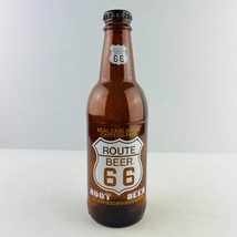 Route 66 Root Beer Empty Collector&#39;s 12 oz Brown Bottle - £11.42 GBP