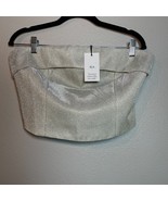SLA the Label Gold Aries Top Glitter Zipper Sz Medium Strapless Festival... - $920.94 MXN