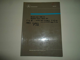 1990 Mercedes Benz Models 124.0 126.0 201 Intro To Service Manual Writing Oem 90 - $33.22
