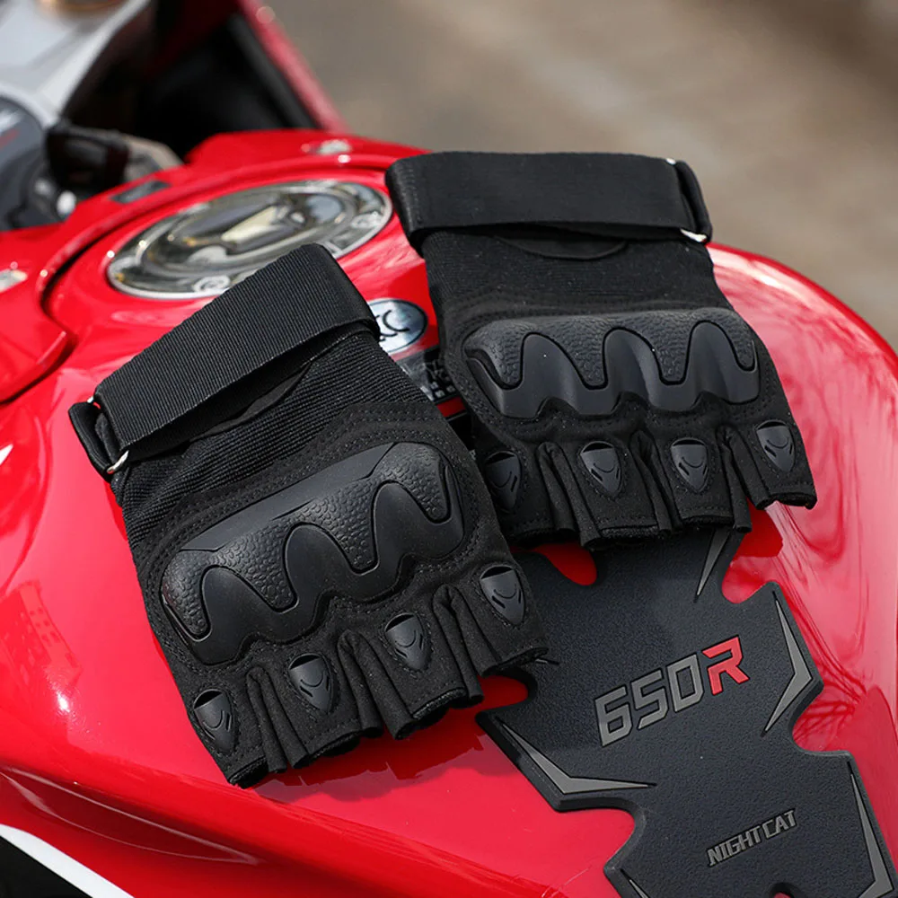 Summer Motorcycle Gloves Breathable Fingerless Tactical MTB GYM Biker Motocross - £16.51 GBP