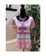 One World Women&#39;s Multicolor 100% Polyester Round Neck Short Sleeve Top ... - $454.01 MXN