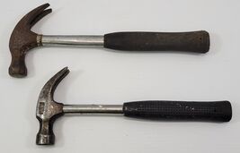 *J2) Vintage Mixed Lot of 2 Claw Hammers Great Neck - $19.79