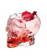 Skeleton Skull Glass Bowl Drink, Cup, Candy holder Multi Use 10 Oz - £15.71 GBP