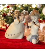 Vintage Set Of 2 LLADRO Figurines Angels 6496 And 6528 Mint Condition - $3,045.64 MXN
