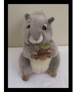 Miyoni by Aurora Gray Squirrel With Nut Plush 8-1/2&quot; Tall - $17.64 CAD