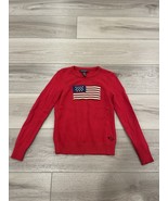 Lauren Ralph Lauren RARE Iconic Women’s Red American Flag Sweater Size S - $173.25