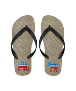 United States USA Election Democrats VS Republicans Adult Flip Flop Slip... - €15,85 EUR