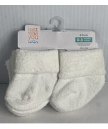 Carter&#39;s Just One You Baby Size 0-3M White Chenille Foldover Ankle Socks... - $6.88