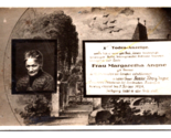 RPPC Composite German Death Announcement Frau Margaretha Angne 1929 Post... - $32.93