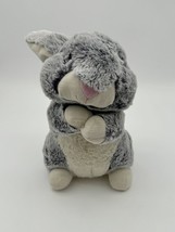 Kellytoy Gray Bunny Rabbit Chubby Soft Plush Stuffed Toy 9” - £8.87 GBP