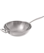 Browne 5724095 THERMALLOY SS Tri-ply Wok 12x3-5/8&quot; / 30.5x9.2cm - $218.99 CAD