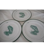 7 BASS PRO SHOPS  JON Q. WRIGHT Lunch Salad PLATES 8&quot; Fish and Lure Tackle - $24.00
