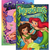 Jumbo Fairies / Mermaids Coloring &amp; Activity Book | 2-Titles - £7.11 GBP+