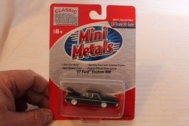 HO Scale Mini Metals, 1967 Ford Custom 500, Green #30182 - £23.98 GBP