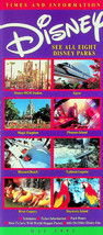 Walt Disney World Brochure - Times &amp; Information for 8 Disney Parks (May 1995) - $14.01