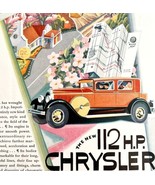Chrysler Imperial 80 Roadster 1928 Advertisement Automobilia Lithograph ... - £31.45 GBP