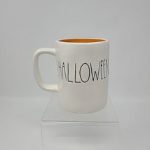 Rae Dunn By Magenta Happy Halloween Two Sided Mug Ivory W/Orange Inside - £10.05 GBP