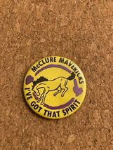 Vintage Seattle McClure Mavericks &quot;I&#39;ve Got That Spirit&quot; Pinback Pin 2.25&quot; - €6,99 EUR