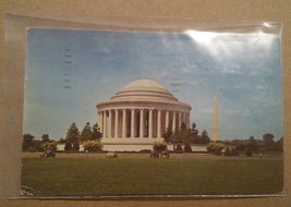 015 VTG 1951 Jefferson Memorial Postcard 1 cent postage stamps - £4.73 GBP