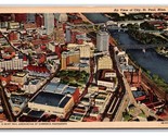 Aerial View St Paul Minnesota MN UNP Linen Postcard N24 - £2.29 GBP