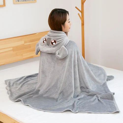 Wearable Hooded Blanket for Adults Children Cartoon Koala - $29.21