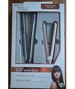 VIVATAR Brand ~ Simply Beautiful ~ Ceramic ~ Flat Iron Duo 3/4&quot; &amp; 1&quot; ~ P... - $736.10 MXN