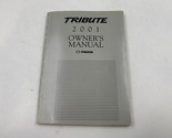 2001 Mazda Tribute Owners Manual Handbook OEM K04B26007 - $17.32