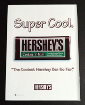 1993 Hershey Cookies N Mint Chocolate Candy Bar Super Cool Magazine Cut Print Ad - £7.98 GBP