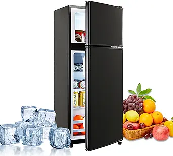 Krib Bling Fls-80-Black 3.5Cu.Ft Compact, Small Refrigerator With Freeze... - $365.99