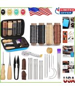Versatile Leather Working Kit with Durable Needles &amp; Waxed Thread for Al... - $333.08 MXN