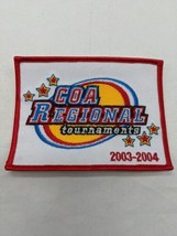 COA Regional Tournaments 2003-2004 4&quot; Embroidered Iron On Patch - £16.69 GBP